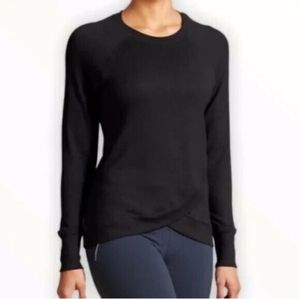 Athleta criss Cross Hem Pullover Sweater Top Size Large-Petite